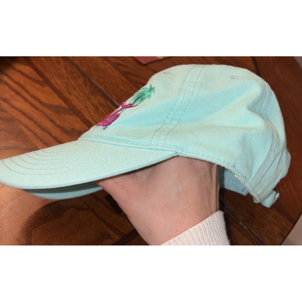 Enjoy Coca Cola Baseball Cap Light Blue Pink Palm Trees Unisex OS Hat Adjustable - Picture 2 of 7